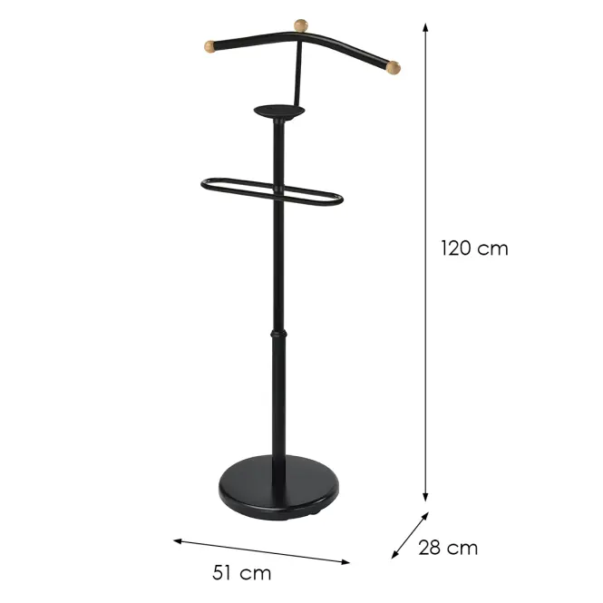 Kabát akasztó Gc7503 Fekete/Természetes,2