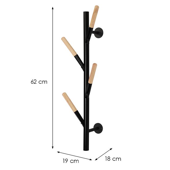 Akasztó fal Gc5935 Fekete/Természetes