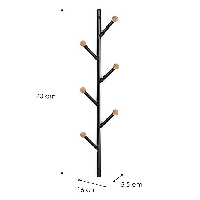 Akasztó fal Gc7139-1 Fekete/Természetes,2