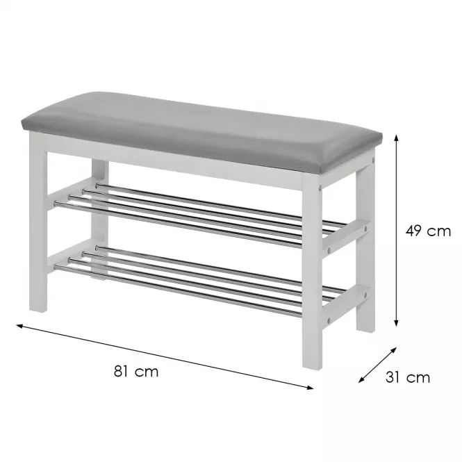 Cipősszekrény Gc0835 fehér/Szürke,2