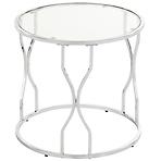Dohányzóasztal Gc7281 55x55x53 Króm/üveg