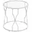 Dohányzóasztal Gc7281 55x55x53 Króm/üveg