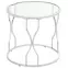 Dohányzóasztal Gc7281 55x55x53 Króm/üveg