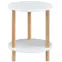 Dohányzóasztal Gc7405 35x35x43 Fehér/Természetes