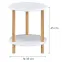 Dohányzóasztal Gc7405 35x35x43 Fehér/Természetes,2