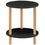 Dohányzóasztal Gc7405 35x35x43 Fekete/Természetes