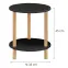 Dohányzóasztal Gc7405 35x35x43 Fekete/Természetes,2