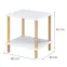 Asztal GC7404 40x40x45 fehér/tölgy,2