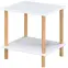 Dohányzóasztal Gc7404 40x40x45 Fehér/Természetes