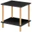 Dohányzóasztal Gc7404 40x40x45 Fekete/Természetes