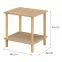 Dohányzóasztal Gc7404 40x40x45 Sonoma/Természetes,2