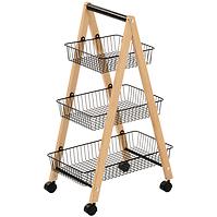 Tárolókosár Gc6182 3 Természetes/Fekete