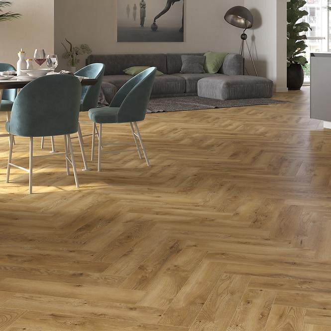 Laminált padlóburkolat tölgy Calpe 8mm AC5 Herringbone WR 66934