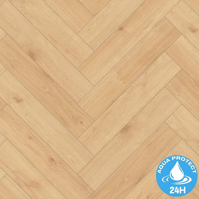 Laminált padló vízálló Tölgy Denia 8mm AC5 Herringbone WR 64111