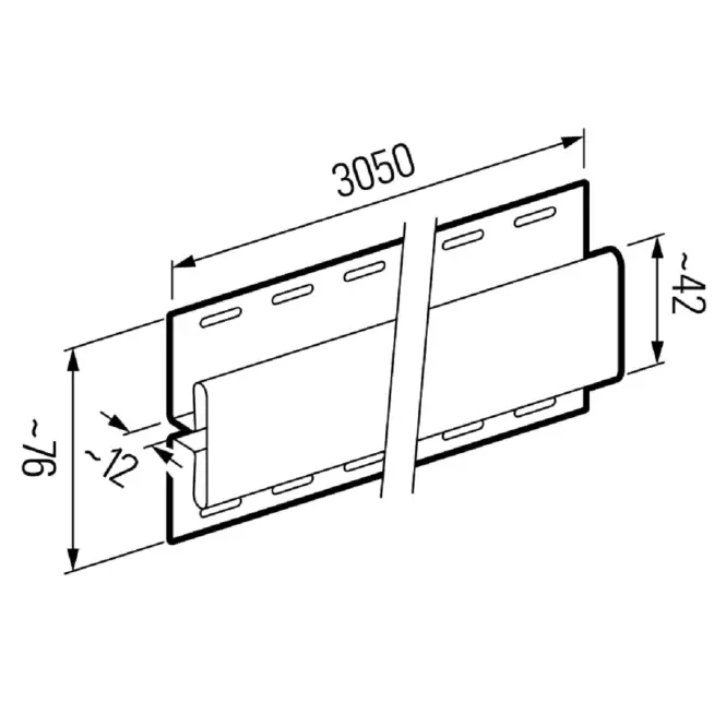 Összekötõ léc SV(P/PU)-18 Vilagos Tolgy 3.05m