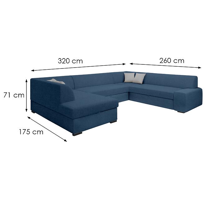 Sarokgarnitúra szett Minos U Cloud 74 balos,4