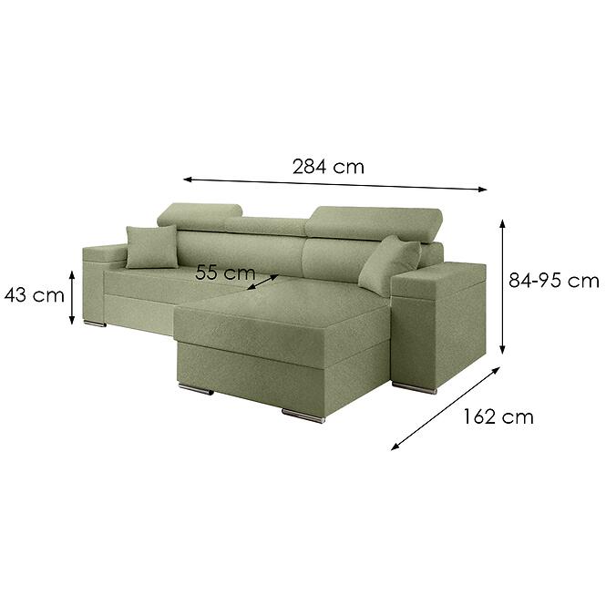 Sarokgarnitúra szett Focus S Doha 8 jobbos,3