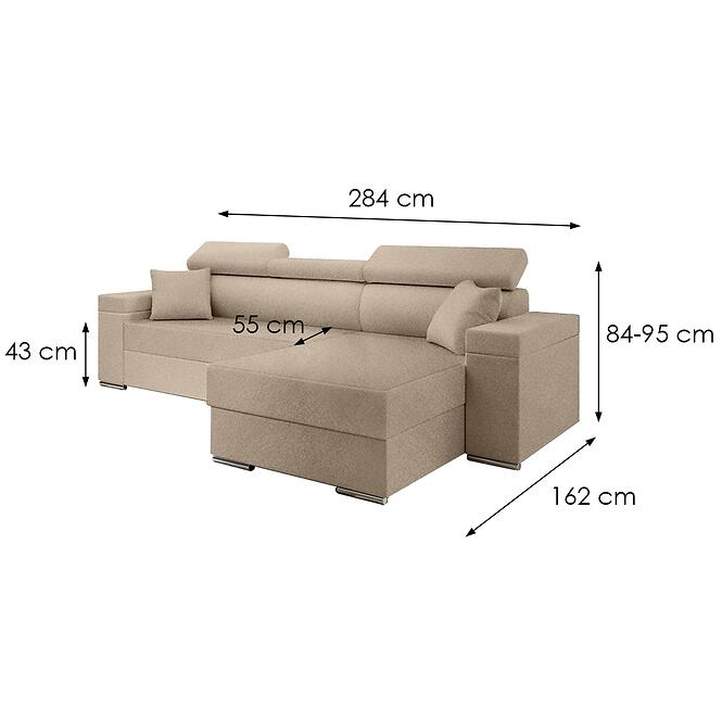 Sarokgarnitúra szett Focus S Doha 4 jobbos,3