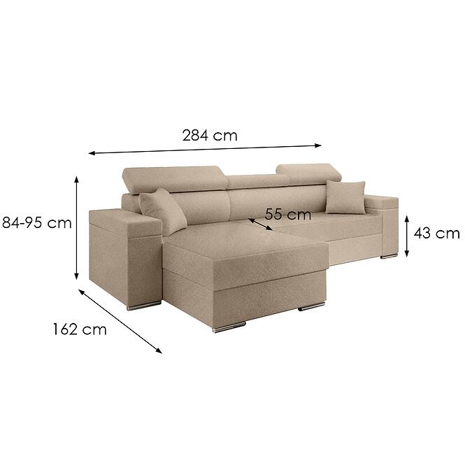 Sarokgarnitúra szett Focus S Doha 4 balos,3