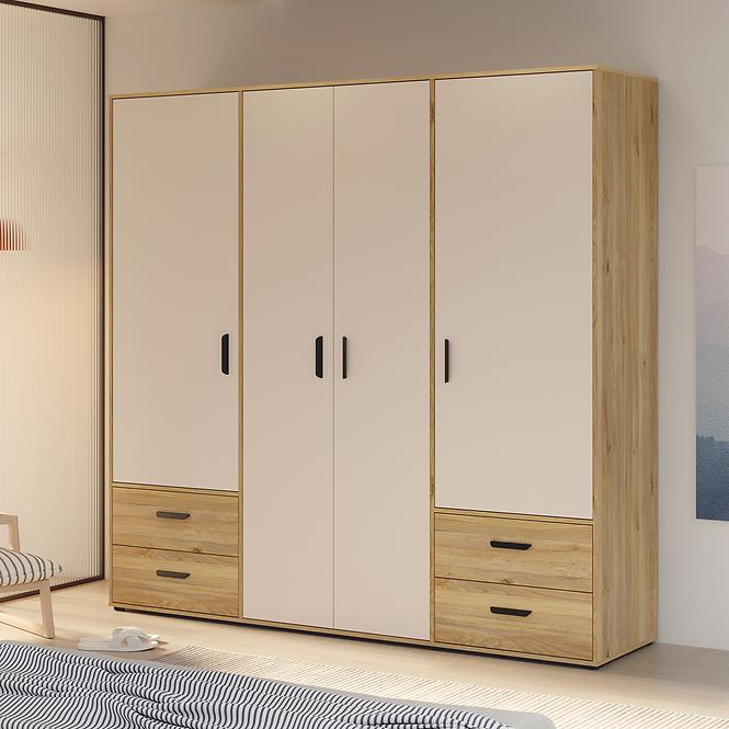 Szekrény Mokkaro Moks841-M802 Homok/tölgy Mauvella,8