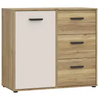 Komód Mokkaro Mokk221l-M802 Homok/tölgy Mauvella PROMO