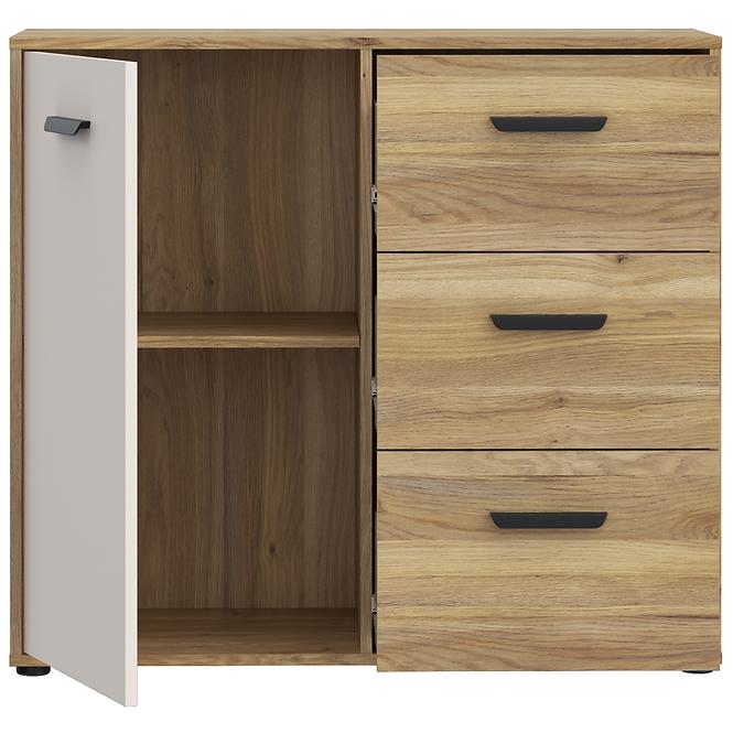 Komód Mokkaro Mokk221l-M802 Homok/tölgy Mauvella