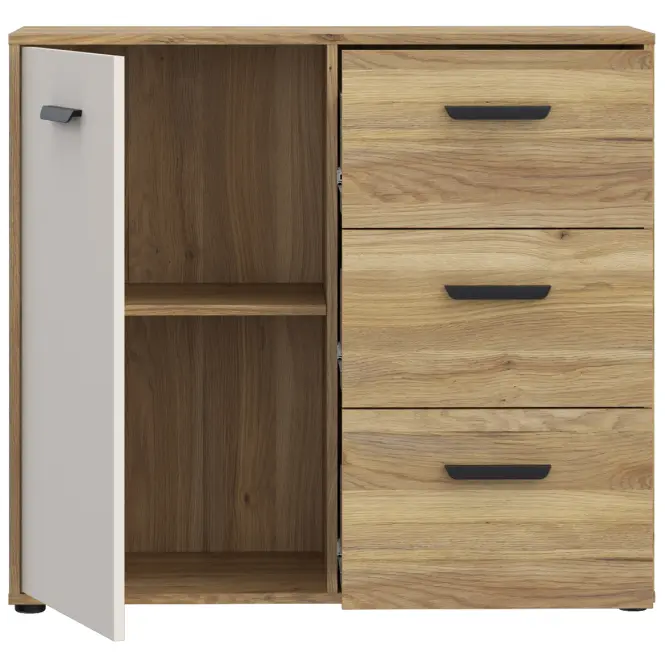 Komód Mokkaro Mokk221l-M802 Homok/tölgy Mauvella,4