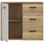 Komód Mokkaro Mokk221l-M802 Homok/tölgy Mauvella,4