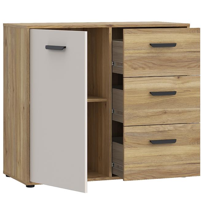 Komód Mokkaro Mokk221l-M802 Homok/tölgy Mauvella