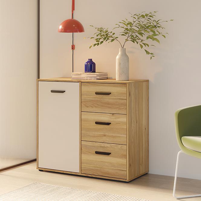 Komód Mokkaro Mokk221l-M802 Homok/tölgy Mauvella,7