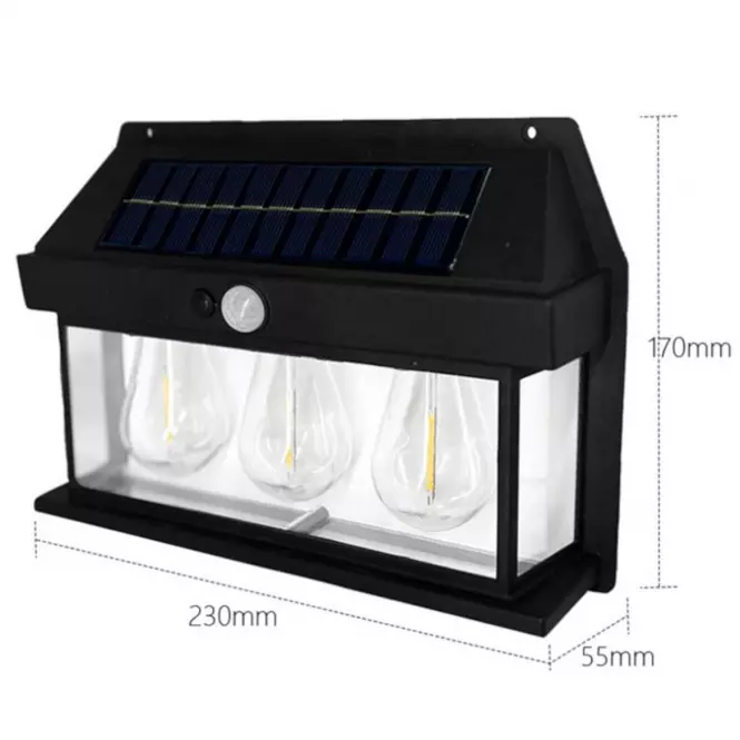 Solar lampa mozgásérzékelővel Pir Talin 3 46826 KD3,3