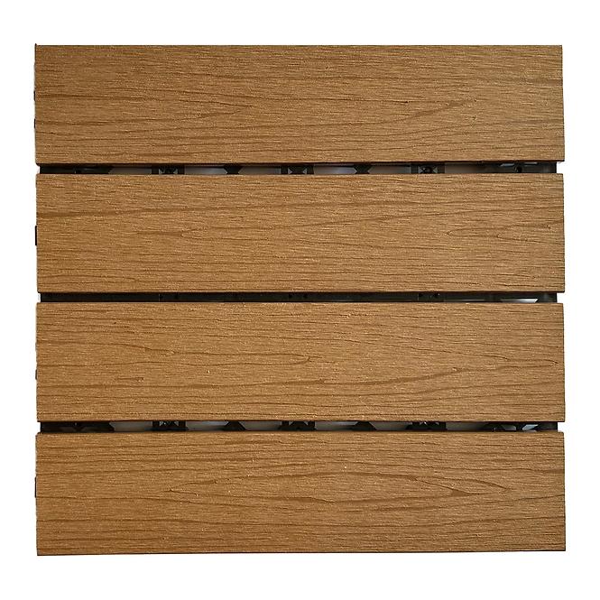 Wpc terasz platform Teak- felülete faipari 300x300