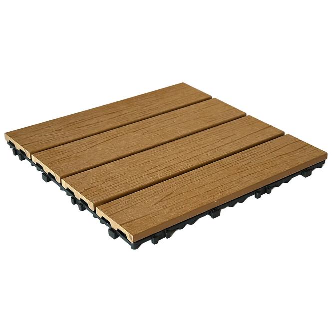 Wpc terasz platform Teak- felülete faipari 300x300