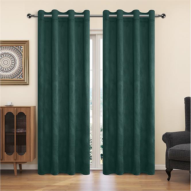 Függöny karikákkal YC11932/200G/003/140x250 cm zöld