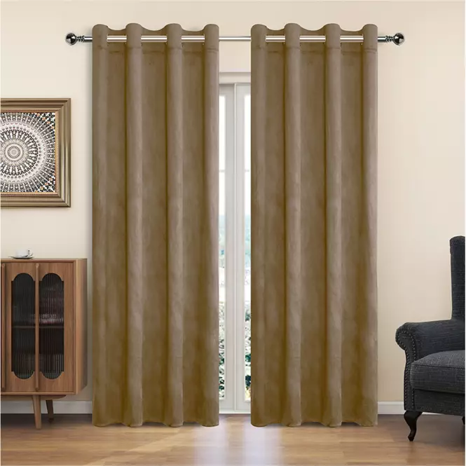 Függöny karikákkal YC11932/200G/006/140x250 cm bézs