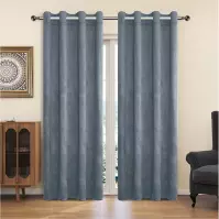 Függöny karikákkal YC11932/200G/023/140x250 cm szürke