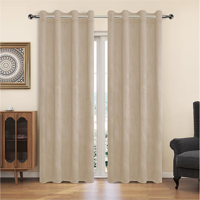 Függöny karikákkal YC11932/200G/027/140x250 cm bézs