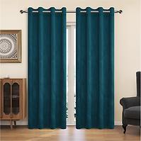 Függöny karikákkal YC11932/200G/064/140x250 cm türkizkék