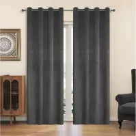 Függöny karikákkal YC11940/200G/117/140x250 cm szürke