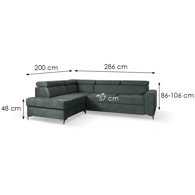 Sarokgarnitúra szett Logan Wind 75 B