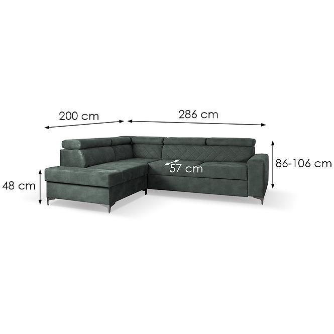 Sarokgarnitúra szett Logan Wind 75 B,4