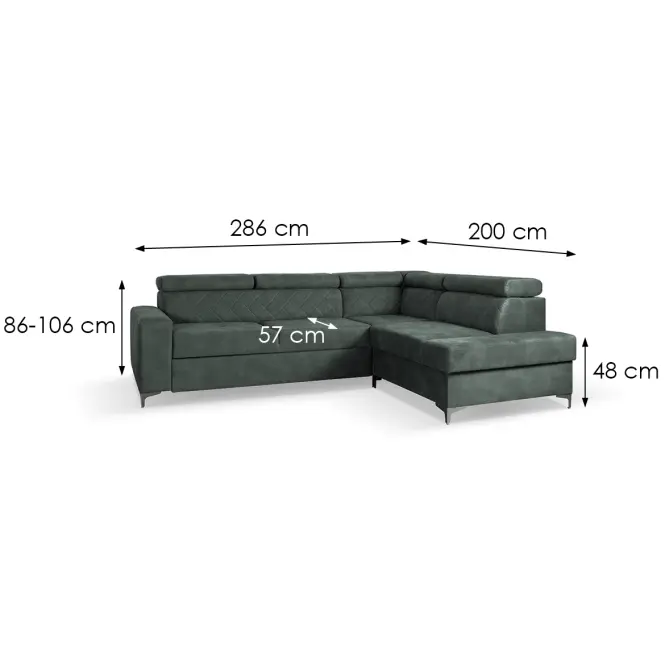 Sarokgarnitúra szett Logan Wind 75 J,4