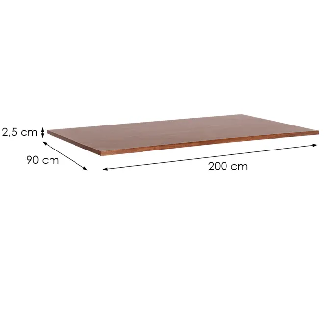 Asztallap fekete TT SW509 9548 200x90 cm Barna,3