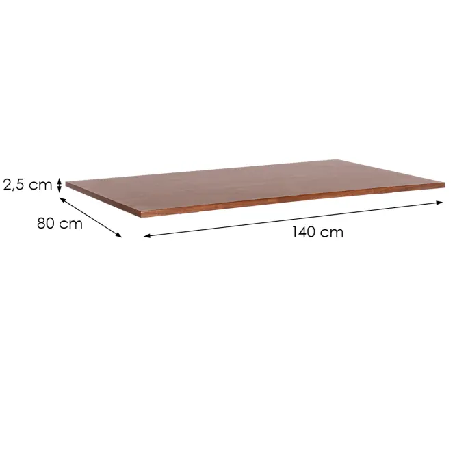 Asztallap fekete TT SW509 9542 140x80 cm Barna,3