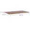 Asztallap fekete TT SW509 9542 140x80 cm Barna,3