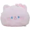 Párna Macska masnival 46x34 cm rózsaszín