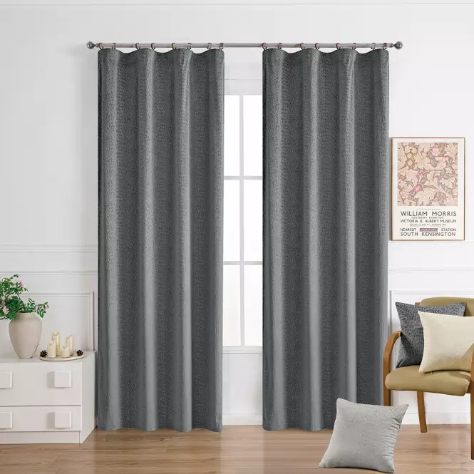 Függöny szalagon EMMA VET447/4/210GSM 140x250 cm szürke