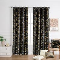 Függöny karikákon KLOE VET427/6/210GSM 140x250 cm fekete