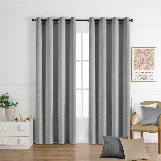 Függöny karikákon SOFI VET476/6/210GSM 140x250 cm szürke