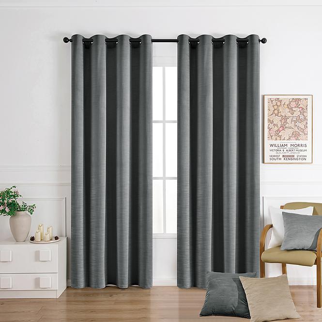 Függöny karikákon SOFI VET476/7/210GSM 140x250 cm szürke